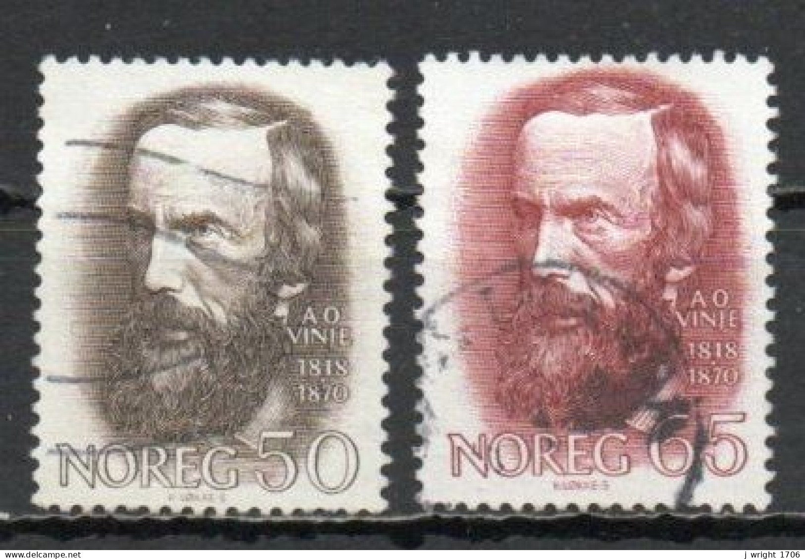 Norway, 1968, Aasmund Vinje, Set, USED - Oblitérés