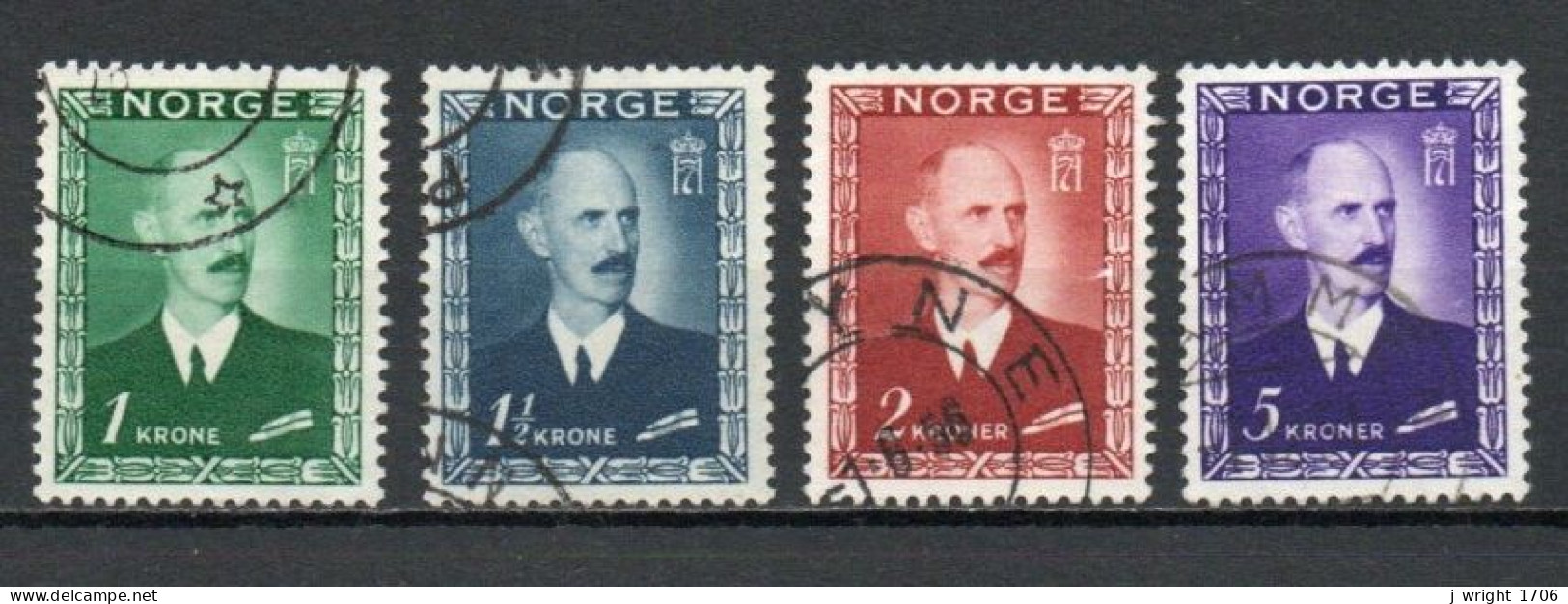 Norway, 1946, King Haakon VII, Set, USED - Gebruikt