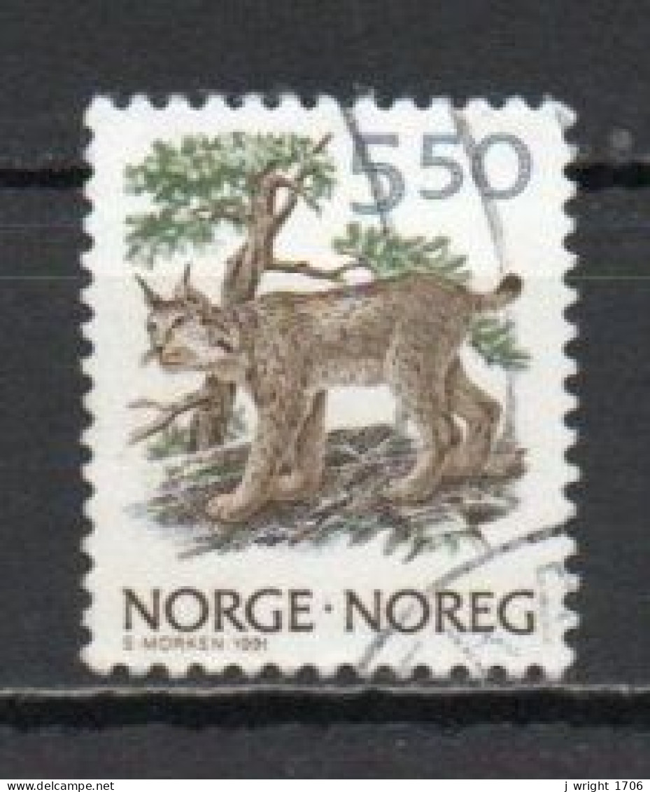 Norway, 1991, Wildlife/Lynx, 5.50Kr, USED - Used Stamps