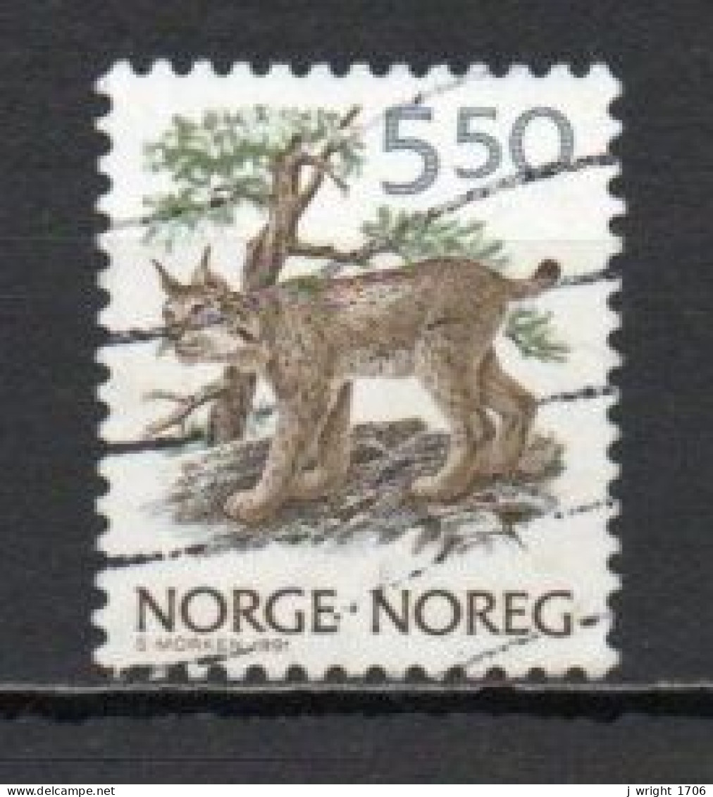 Norway, 1991, Wildlife/Lynx, 5.50Kr, USED - Used Stamps