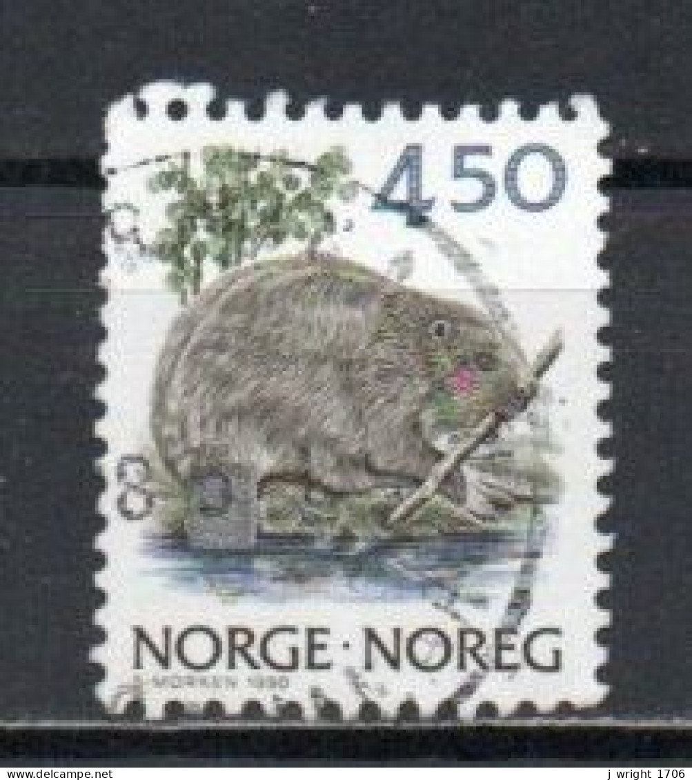 Norway, 1990, Wildlife/Beaver, 4.50Kr, USED - Used Stamps