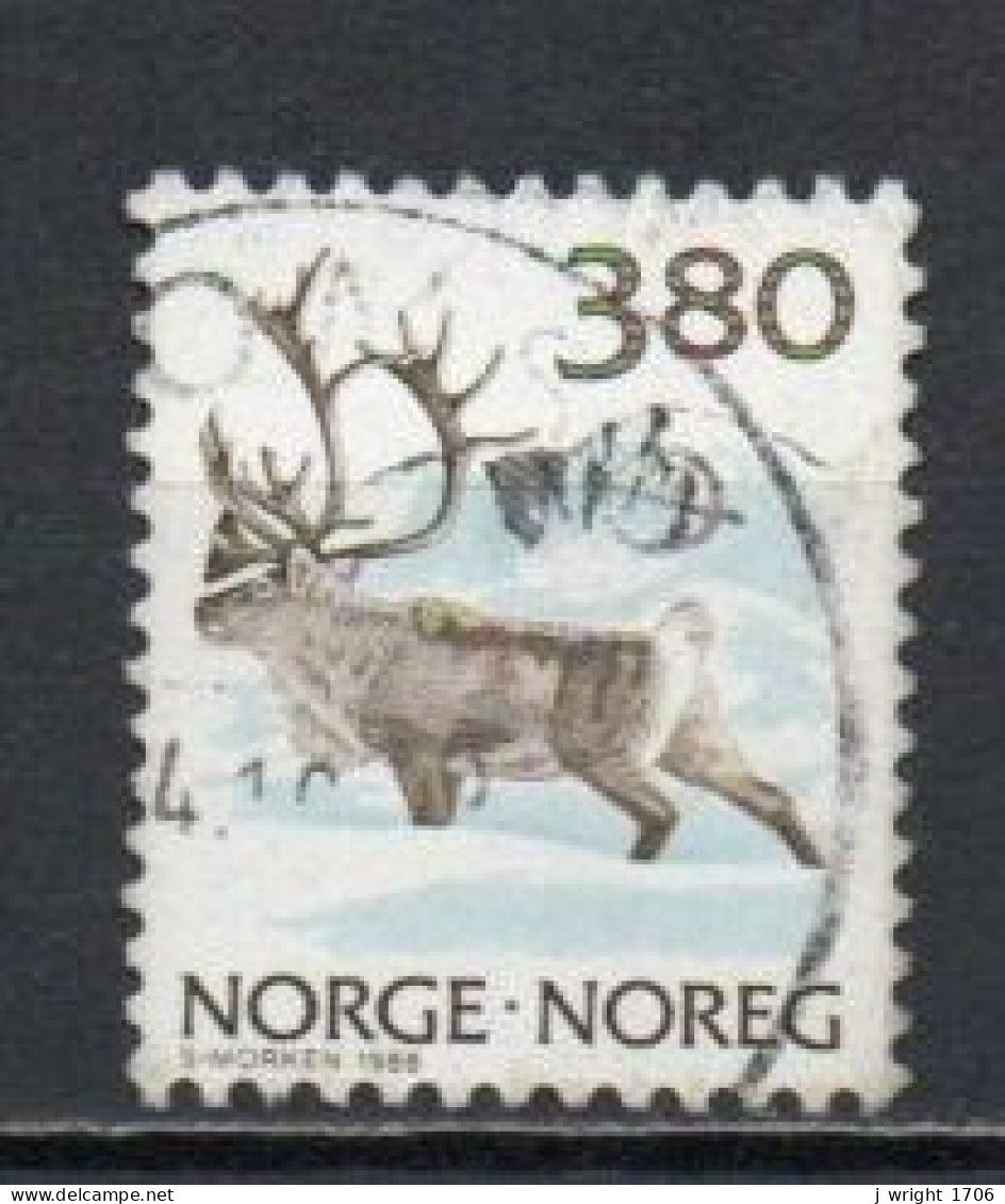 Norway, 1988, Wildlife/Reindeer, 3.80Kr, USED - Oblitérés