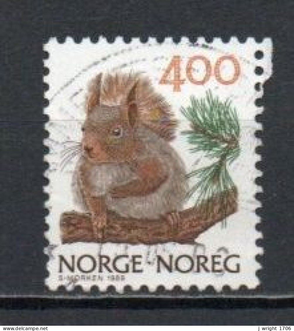 Norway, 1989, Wildlife/Red Squirrel, 4.00Kr, USED - Gebruikt