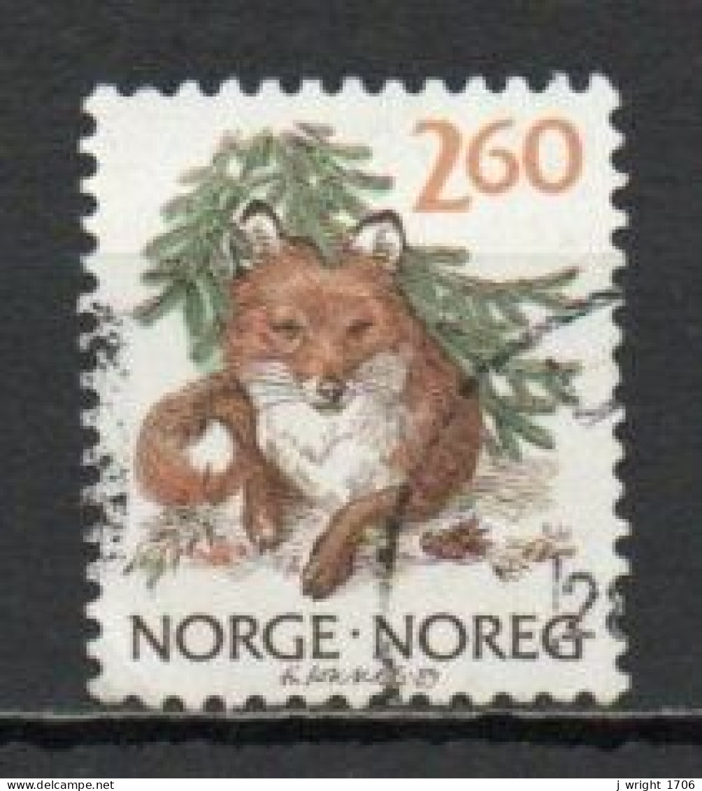 Norway, 1989, Wildlife/Red Fox, 2.60Kr, USED - Used Stamps