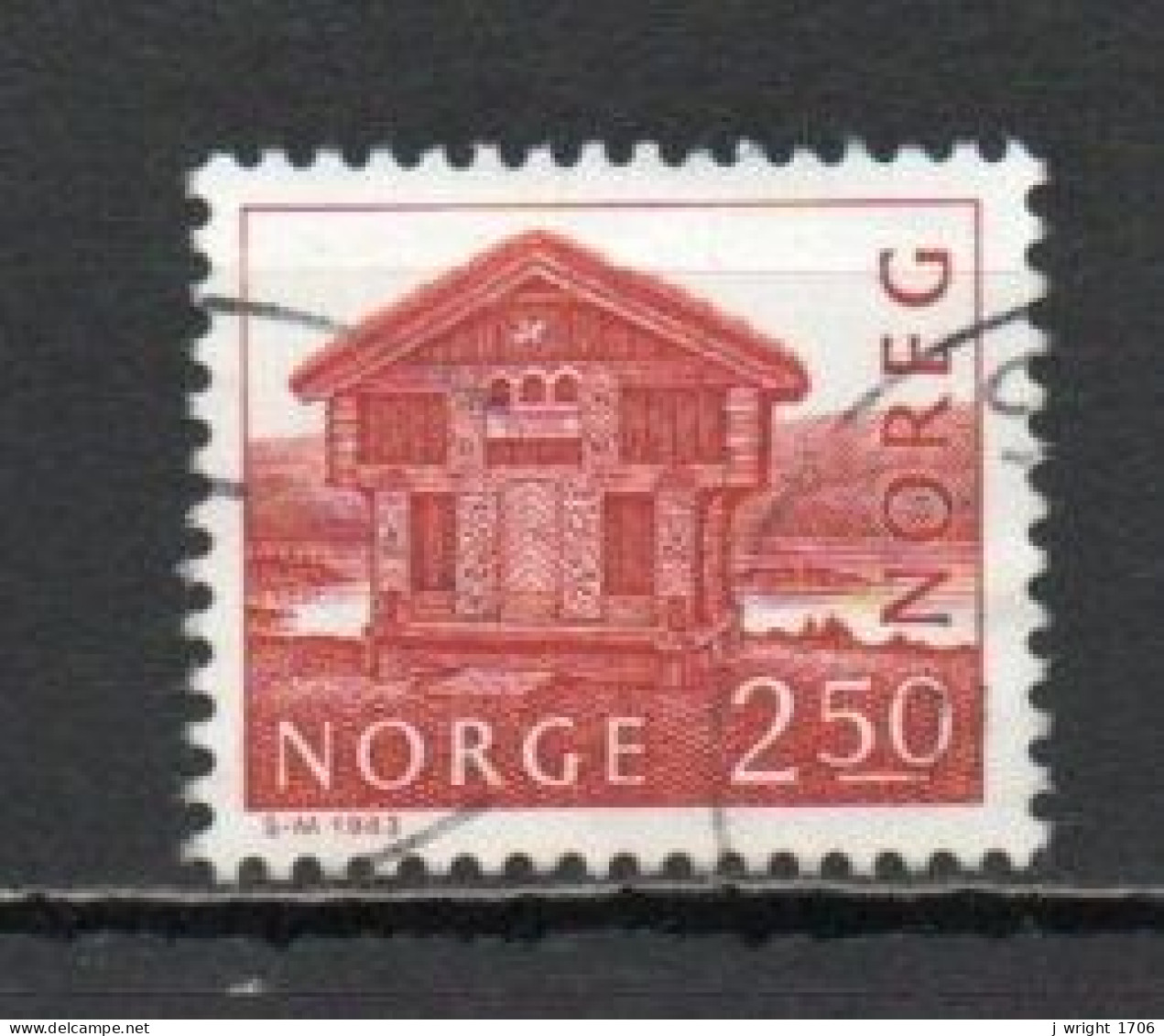 Norway, 1983, Buildings/Breilandsloftet, 2.50Kr, USED - Gebraucht