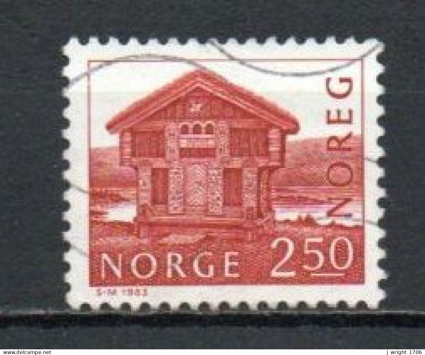Norway, 1983, Buildings/Breilandsloftet, 2.50Kr, USED - Usados
