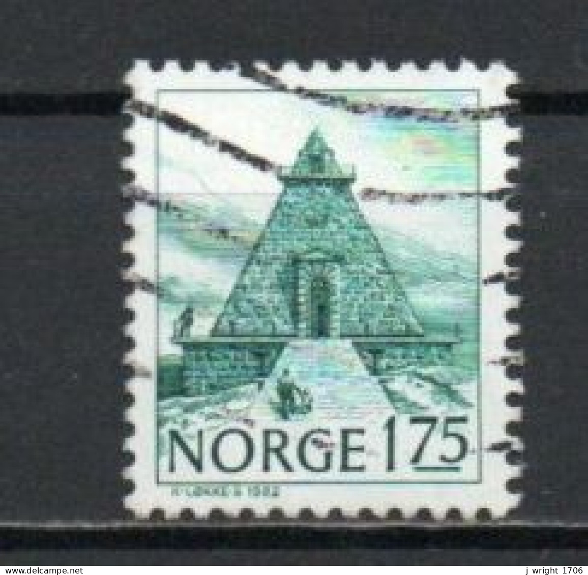 Norway, 1982, Buildings/Sailors Memorial Hall, 1.75Kr, USED - Gebraucht