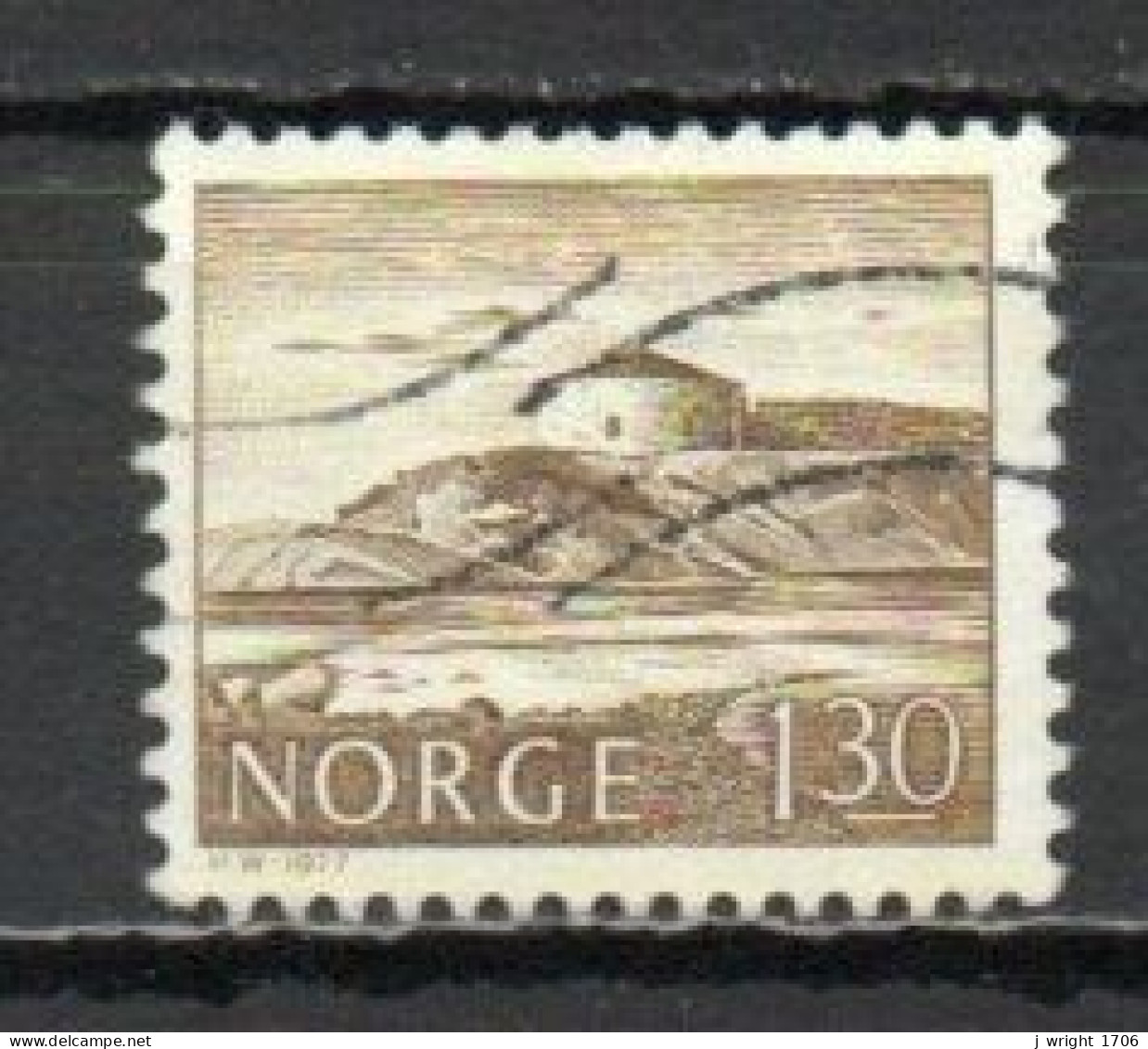 Norway, 1977, Buildings/Steinviksholm Fortress,, 1.30Kr, USED - Used Stamps