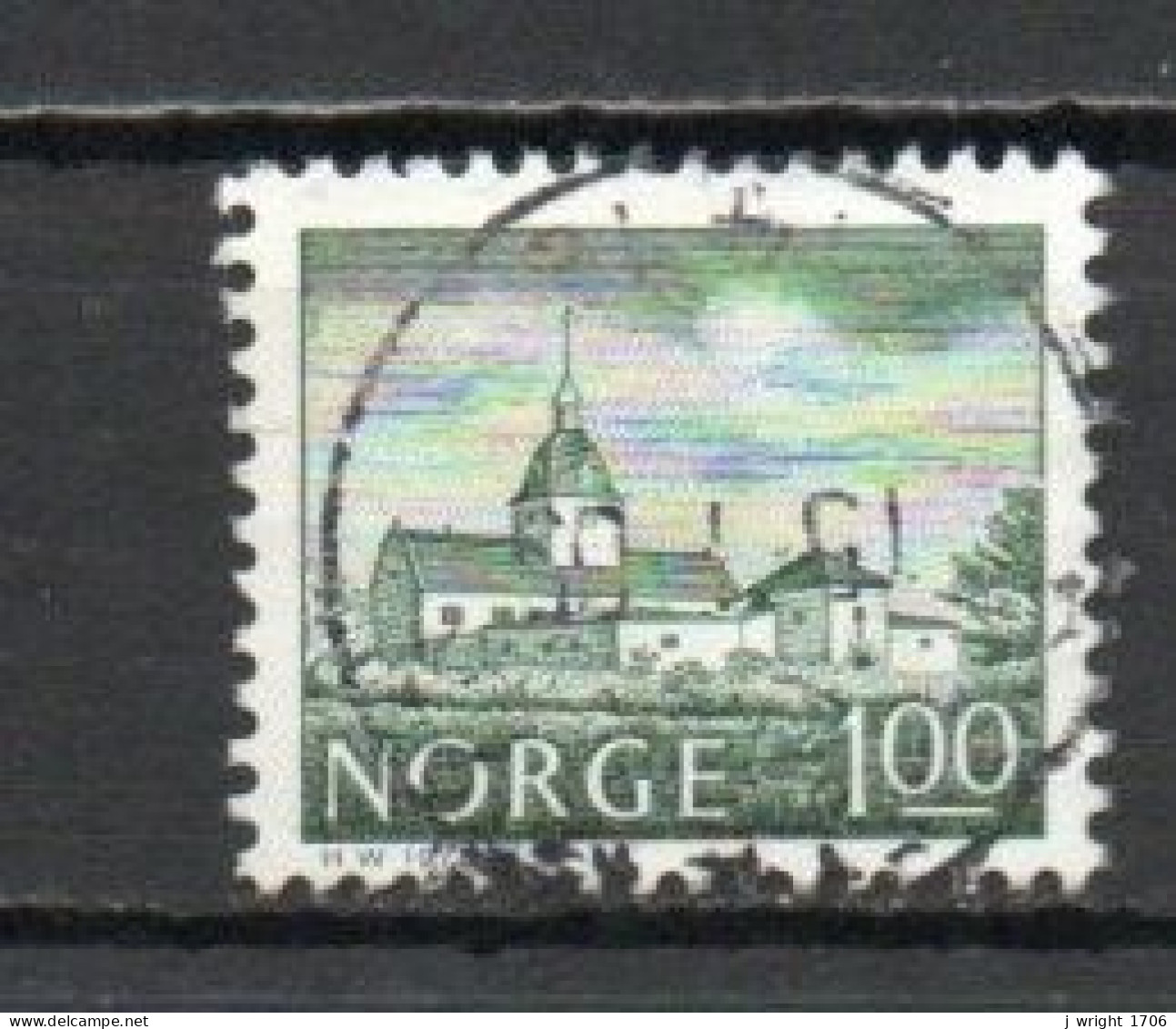 Norway, 1978, Buildings/Austråt Manor, 1Kr, USED - Gebraucht