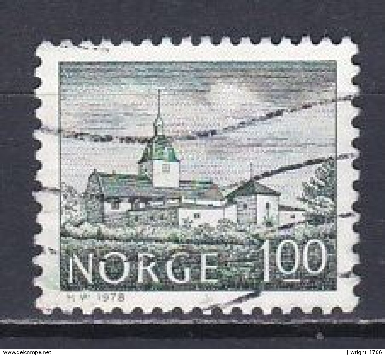 Norway, 1978, Buildings/Austråt Manor, 1Kr, USED - Used Stamps