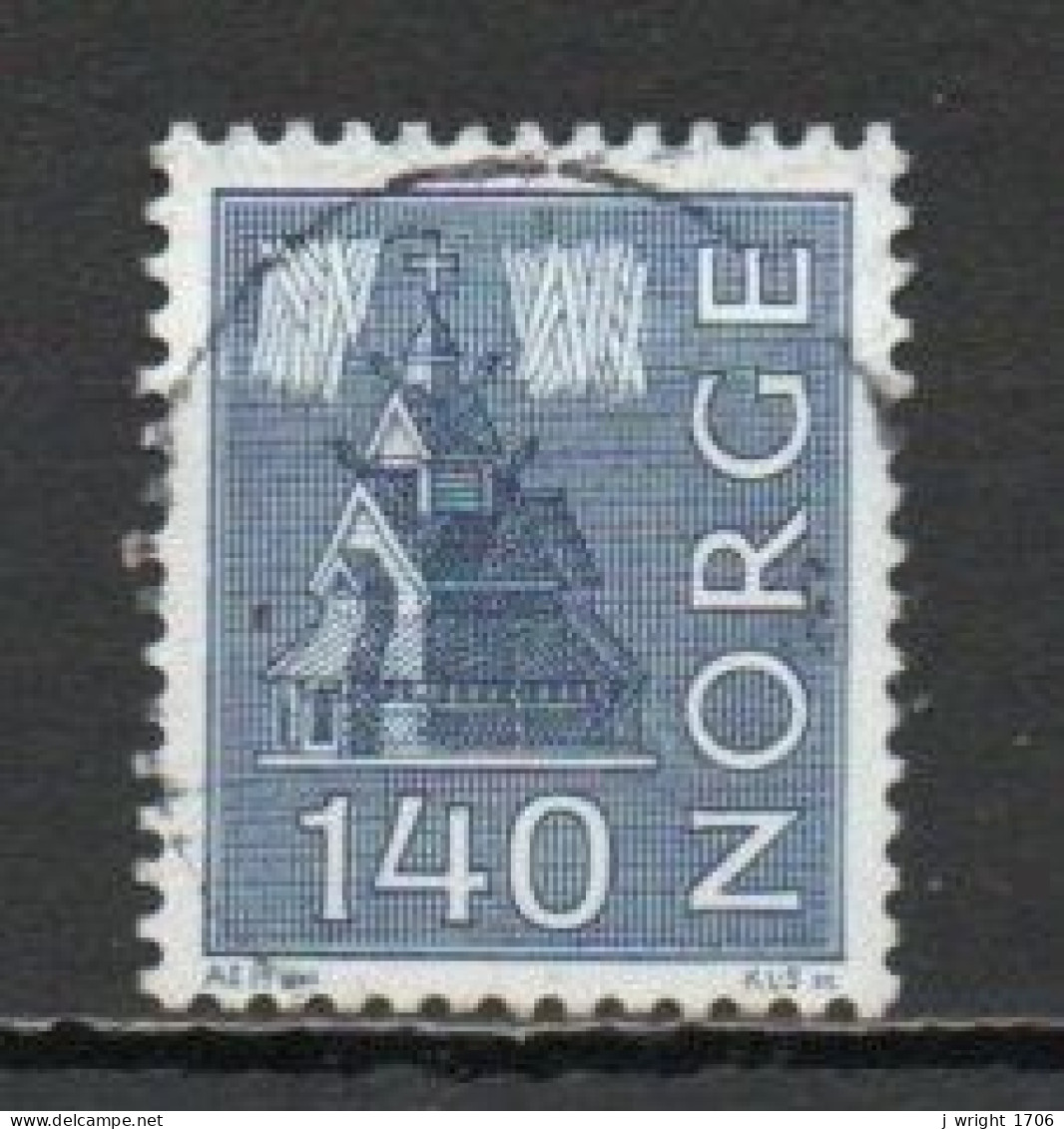 Norway, 1973, Motifs/Stave Church, 140ö, USED - Gebraucht