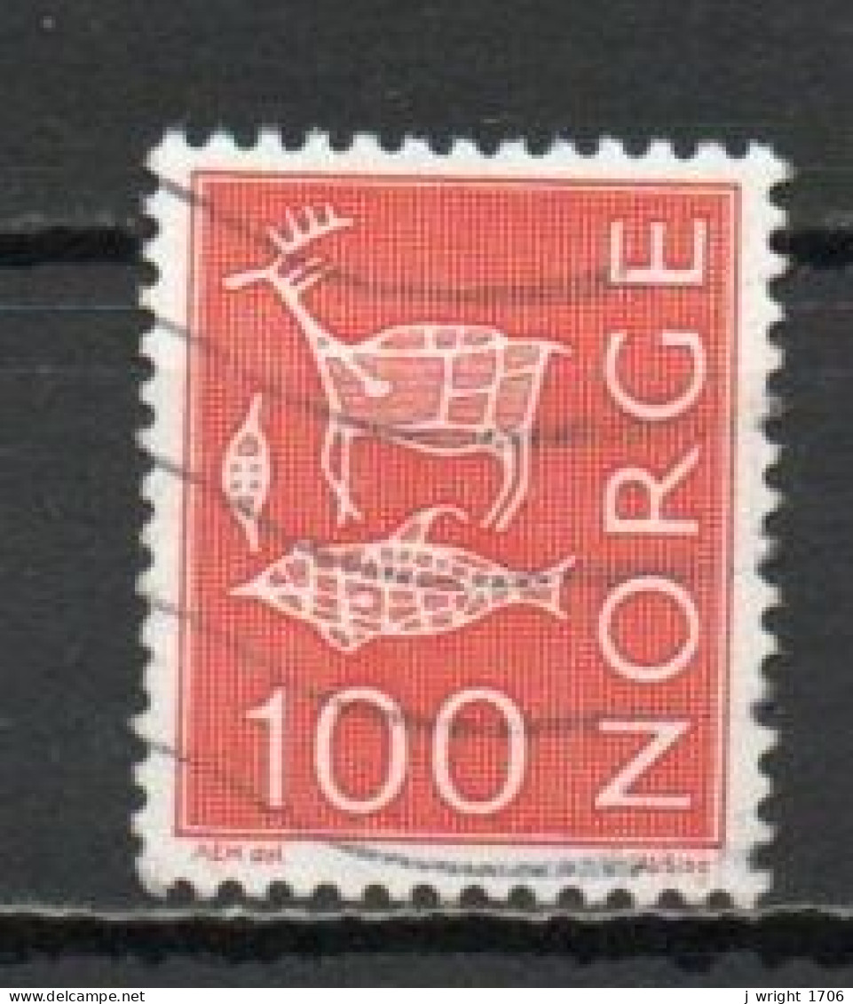 Norway, 1973, Motifs/Cave & Rock Paintings, 100ö/Red, USED - Usati