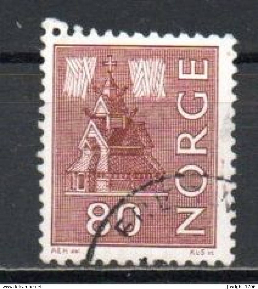Norway, 1972, Motifs/Stave Church, 80ö/Red-Brown, USED - Used Stamps