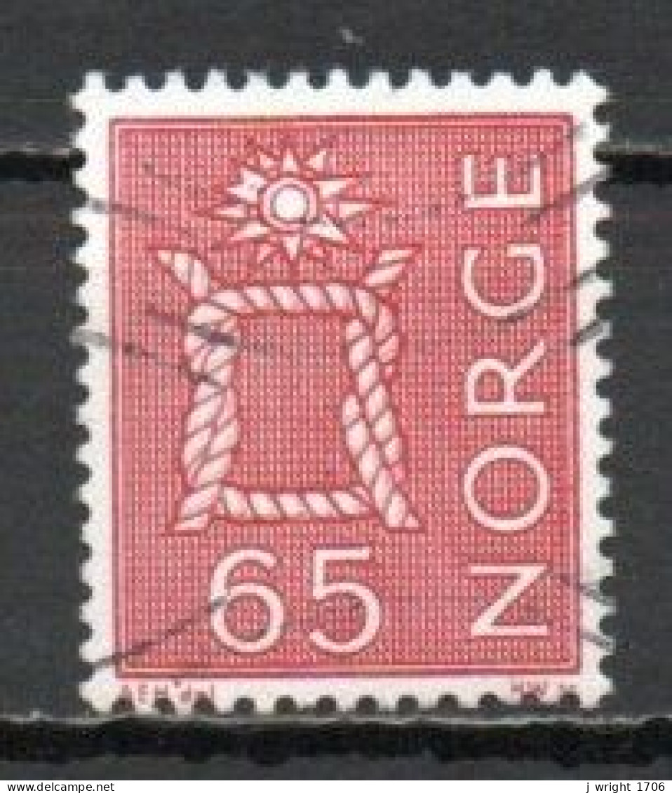 Norway, 1968, Motifs/Rope Knot & Sun, 65ö, USED - Usados