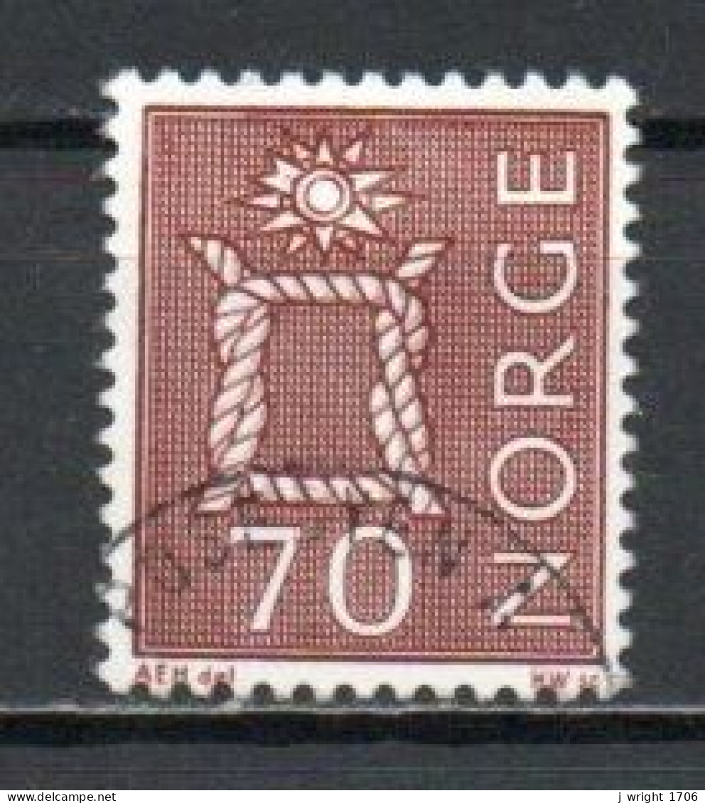 Norway, 1970, Motifs/Rope Knot & Sun, 70ö, USED - Oblitérés
