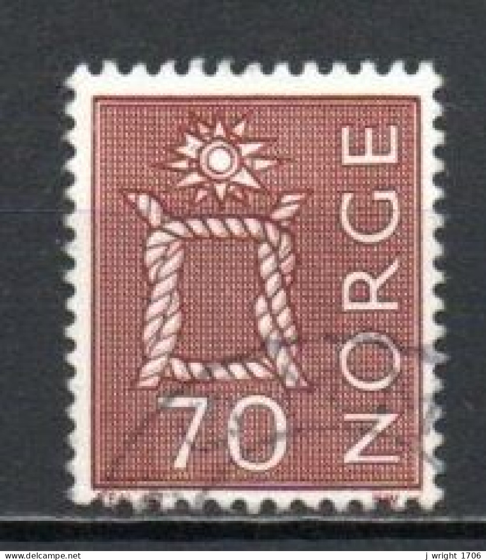 Norway, 1970, Motifs/Rope Knot & Sun, 70ö, USED - Gebruikt