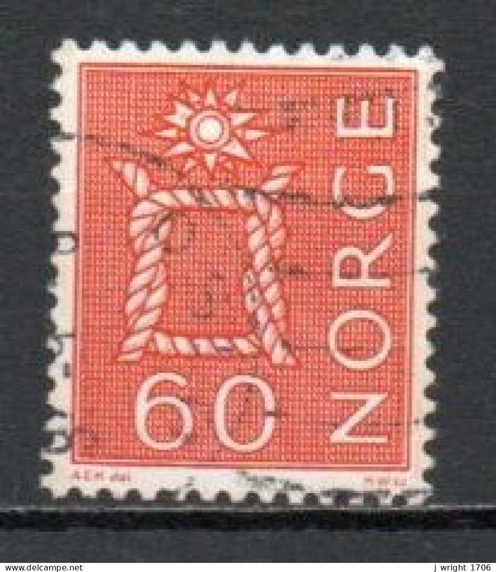 Norway, 1967, Rope Knot & Sun/Five Whole Stands, 60ö/Red, USED - Gebruikt