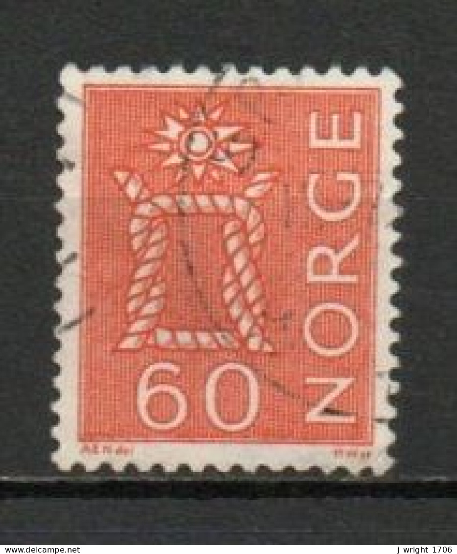 Norway, 1964, Rope Knot & Sun/Four Whole Stands, 60ö/Red, USED - Oblitérés