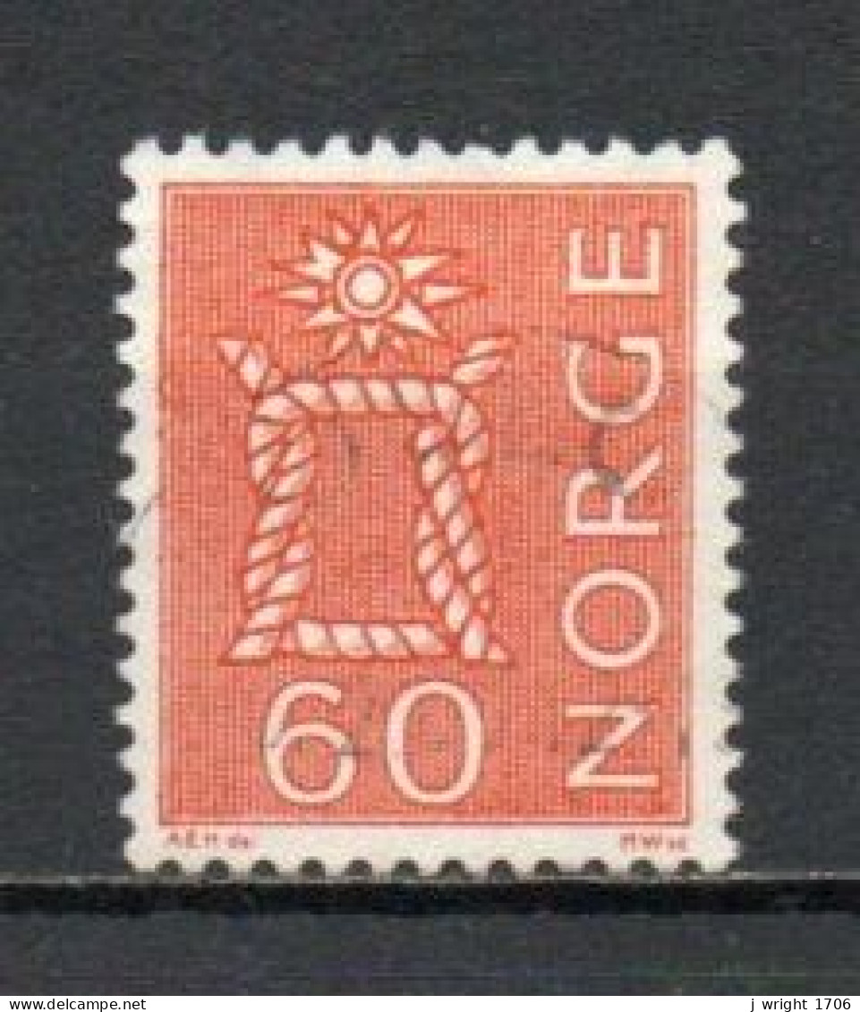 Norway, 1964, Rope Knot & Sun/Four Whole Stands, 60ö/Red, USED - Oblitérés
