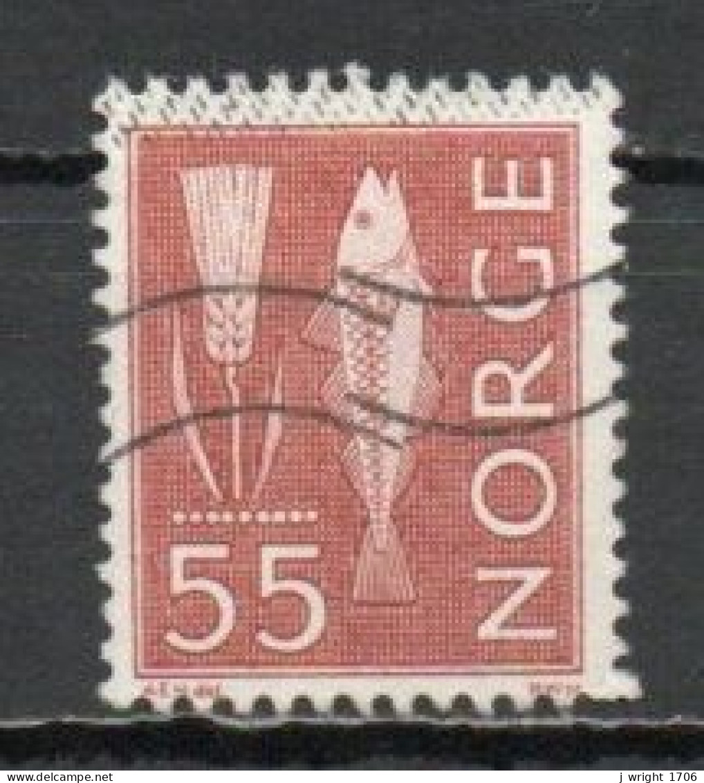 Norway, 1963,Motifs/ Wheat & Atlantic Cod, 55ö, USED - Oblitérés