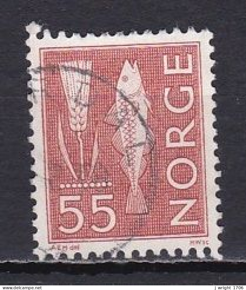 Norway, 1963,Motifs/ Wheat & Atlantic Cod, 55ö, USED - Gebraucht