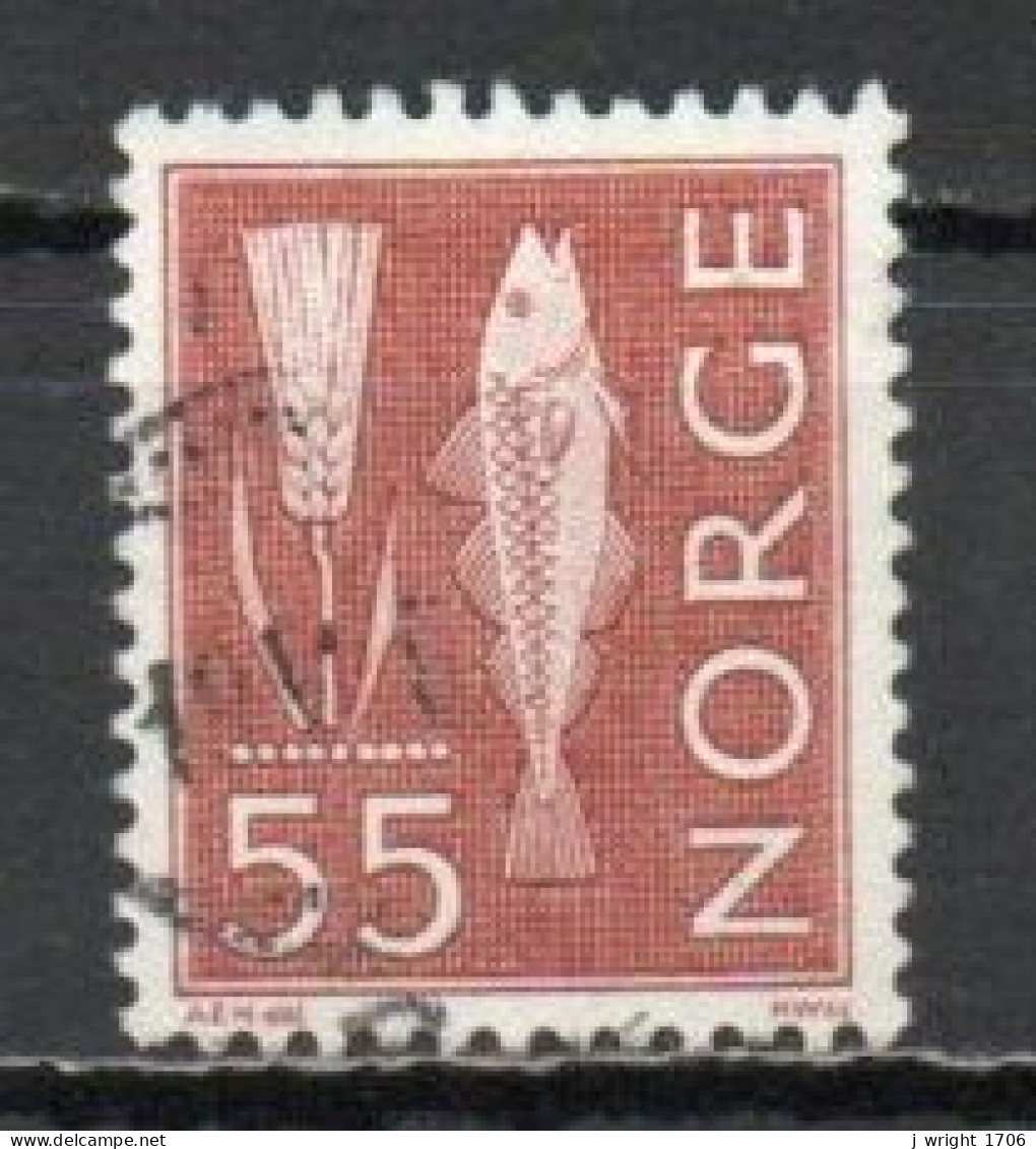 Norway, 1963,Motifs/ Wheat & Atlantic Cod, 55ö, USED - Gebraucht