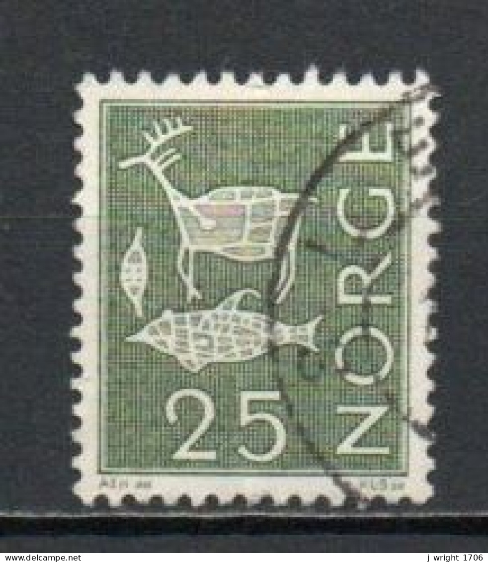 Norway, 1963, Motifs/Cave & Rock Paintings, 25ö, USED - Used Stamps