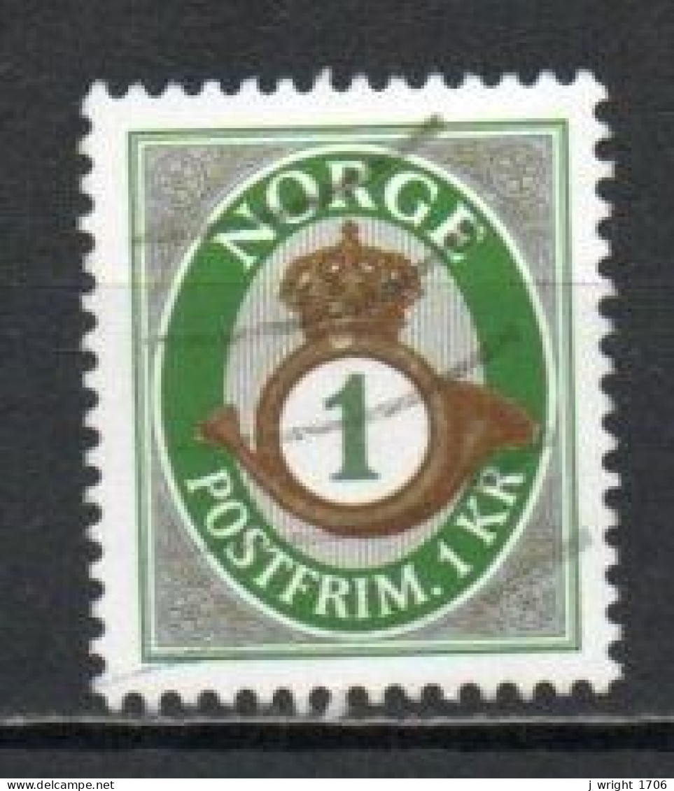 Norway, 2001, Posthorn, 1kr, USED - Usados