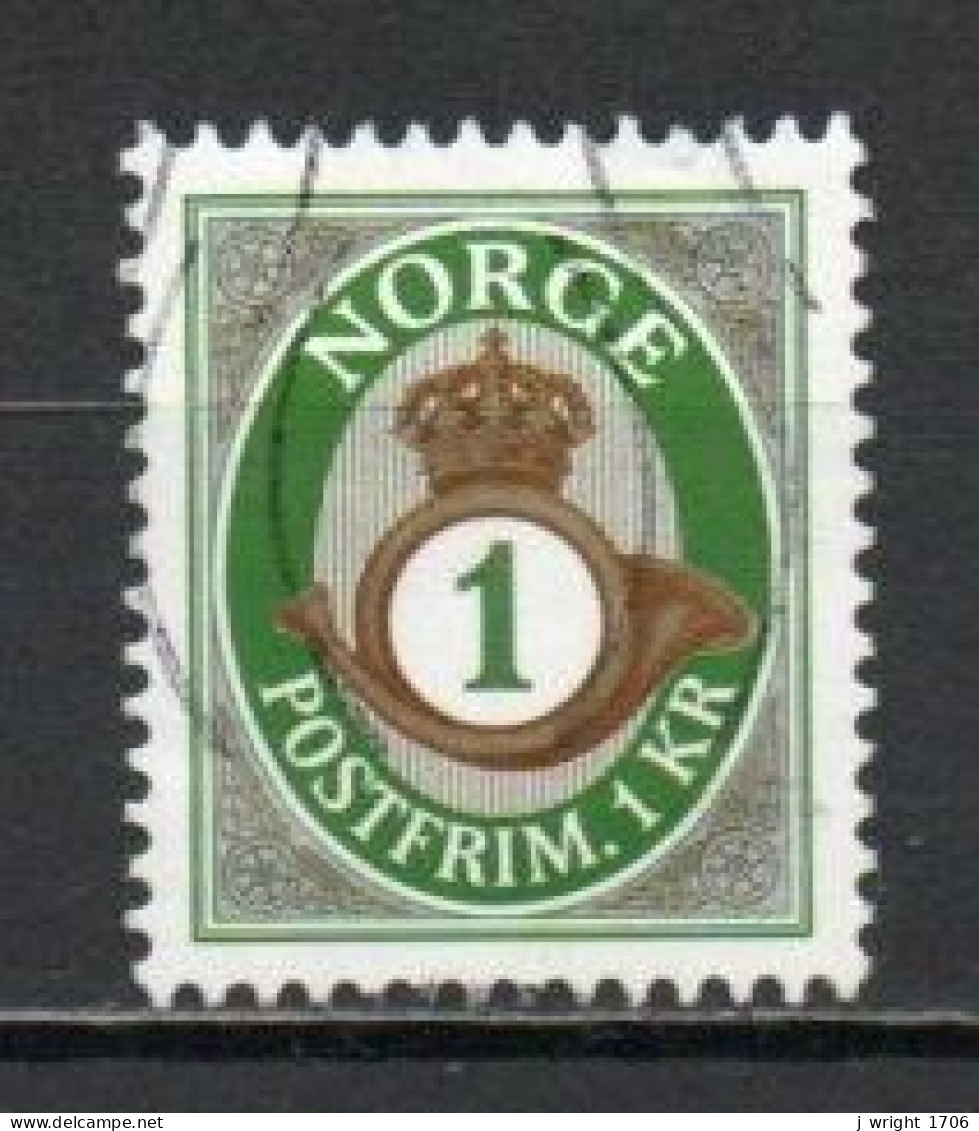 Norway, 2001, Posthorn, 1kr, USED - Gebruikt