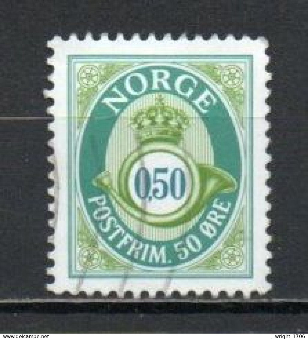 Norway, 2001, Posthorn, 0.50kr/Perf 13¾ X 13¼, USED - Usados