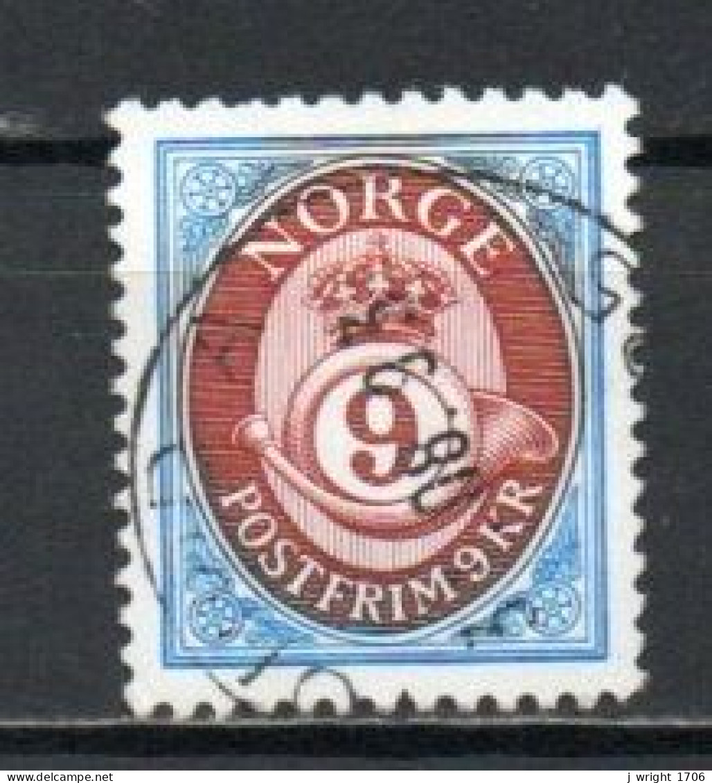 Norway, 1991, Posthorn, 9kr, USED - Gebruikt