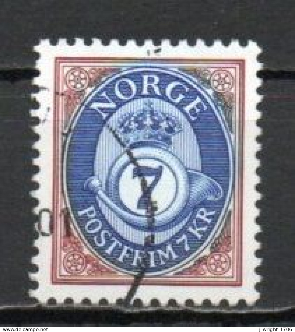 Norway, 1994, Posthorn, 7kr, USED - Used Stamps