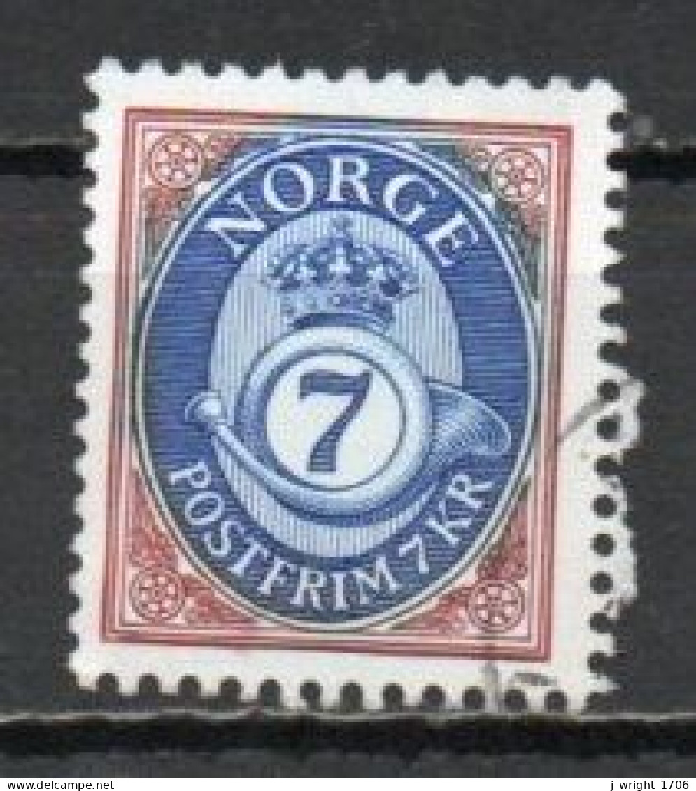 Norway, 1994, Posthorn, 7kr, USED - Used Stamps