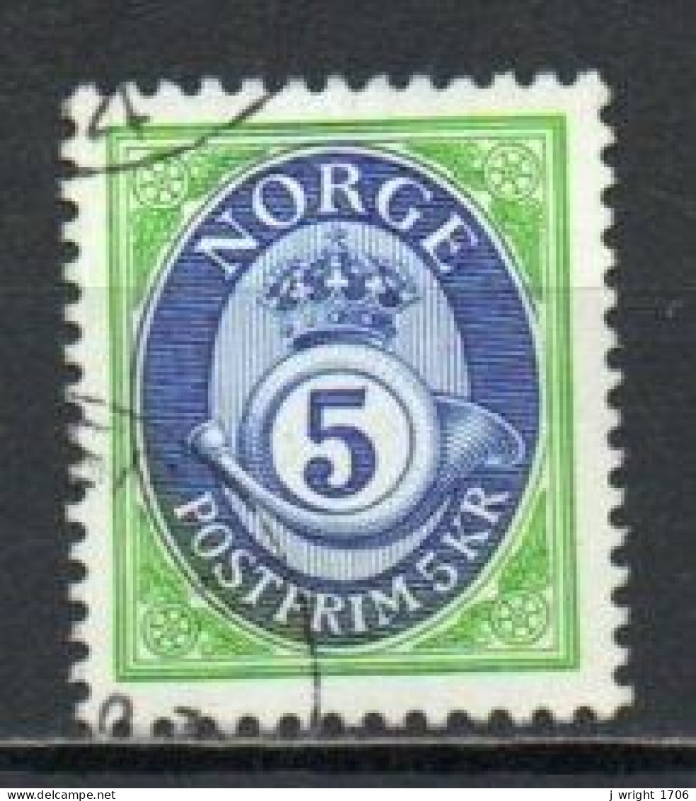 Norway, 1992, Posthorn, 5kr, USED - Gebraucht