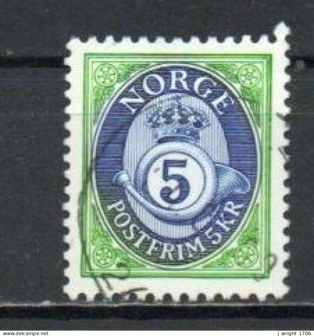 Norway, 1992, Posthorn, 5kr, USED - Oblitérés