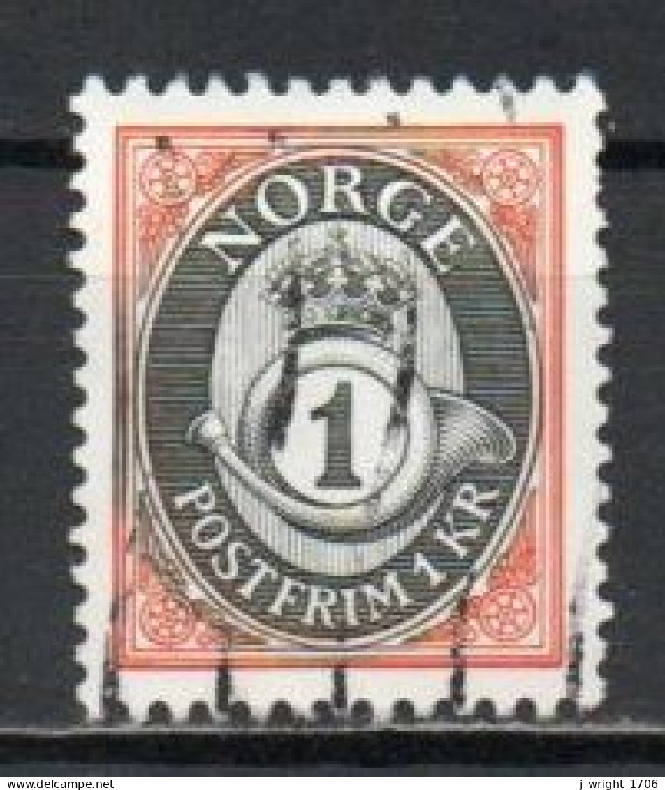 Norway, 1996, Posthorn, 1kr, USED - Used Stamps