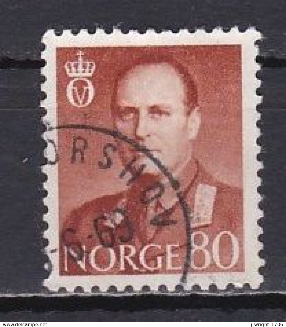 Norway, 1960, King Olav V, 80ö, USED - Gebruikt