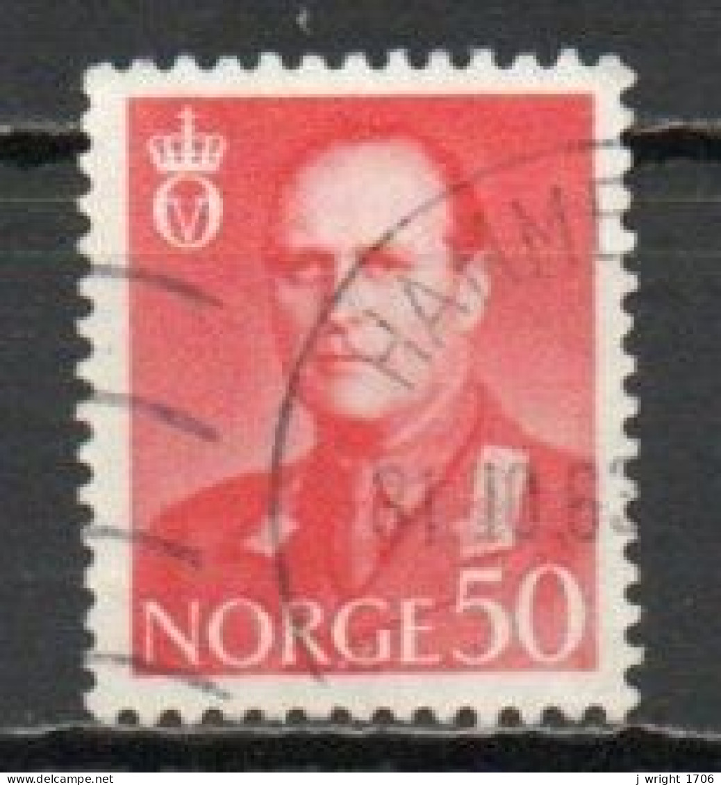 Norway, 1962, King Olav V, 50ö/Red, USED - Used Stamps