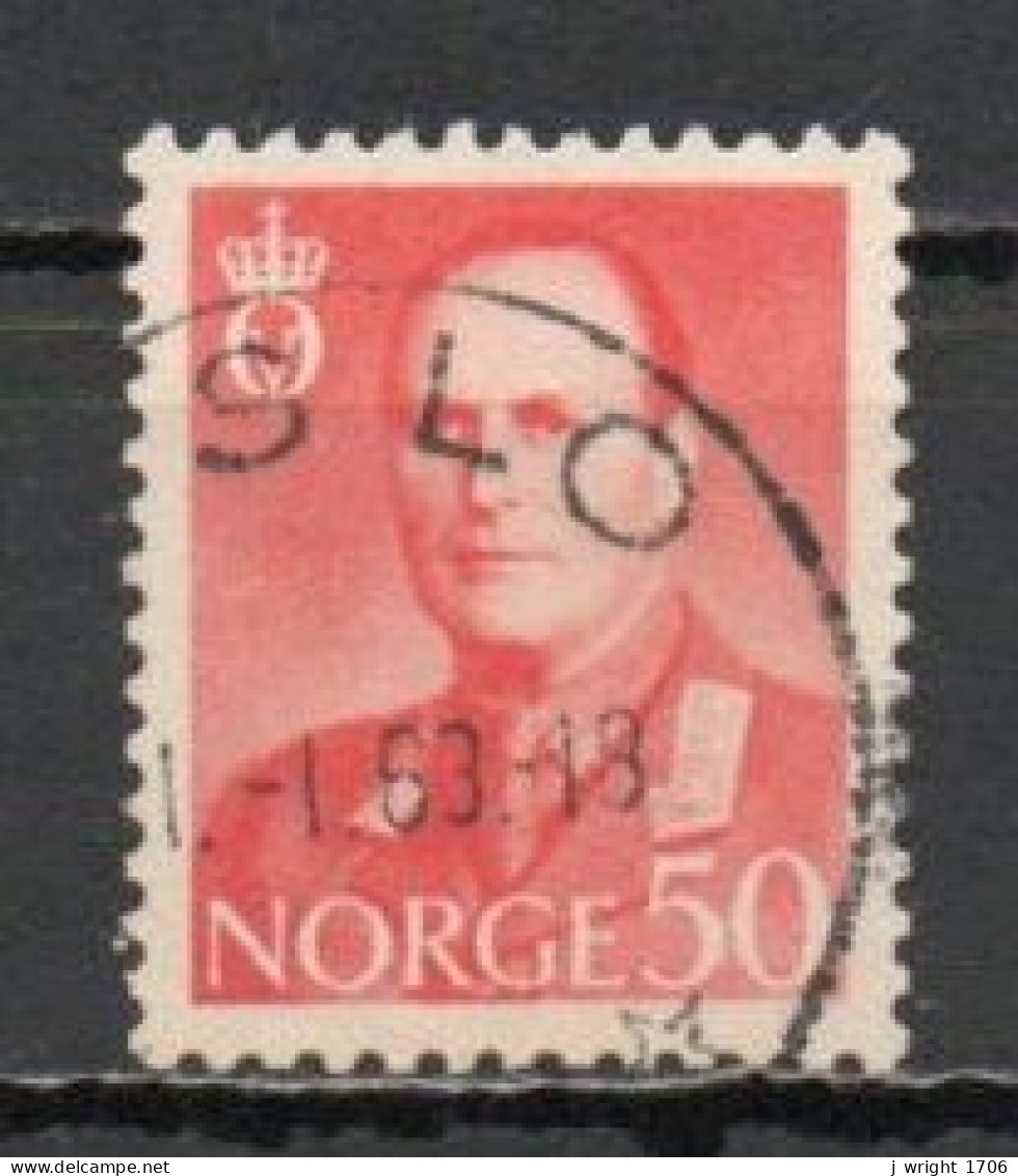 Norway, 1962, King Olav V, 50ö/Red, USED - Used Stamps