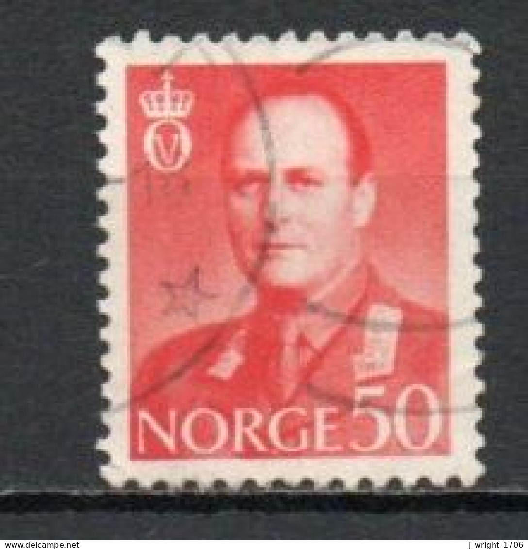 Norway, 1962, King Olav V, 50ö/Red, USED - Oblitérés