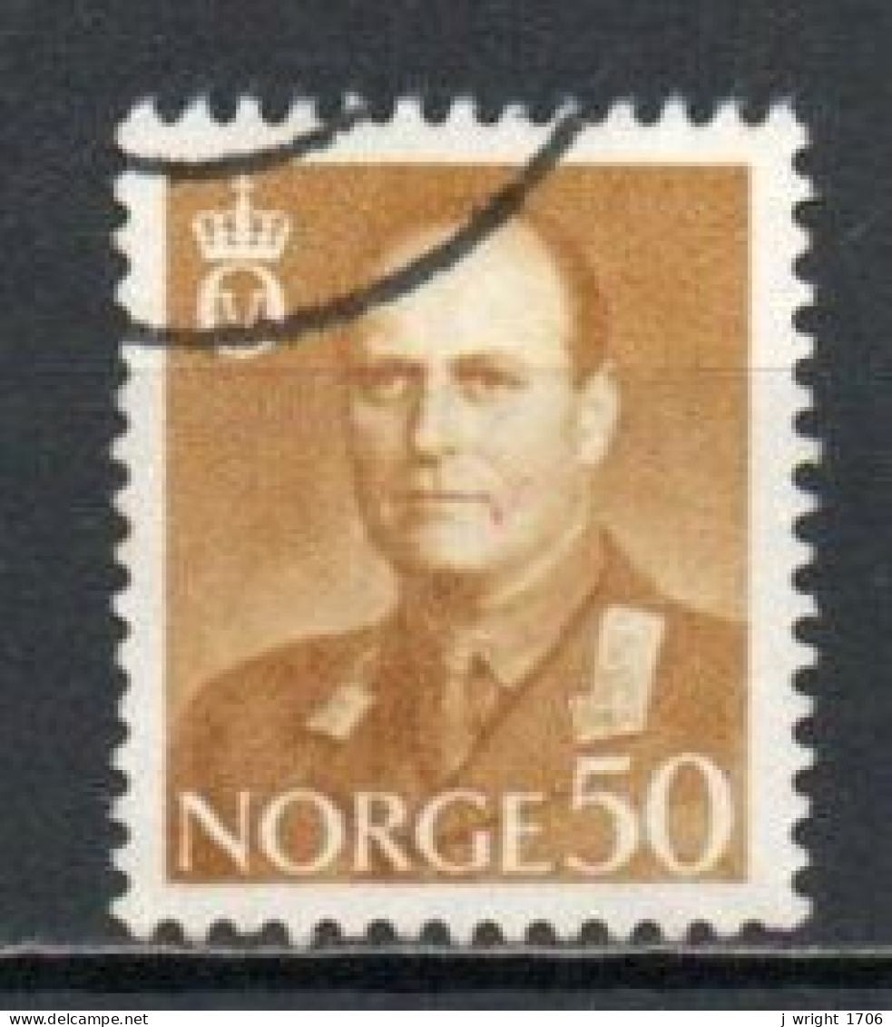 Norway, 1959, King Olav V, 50ö/Ochre, USED - Gebraucht