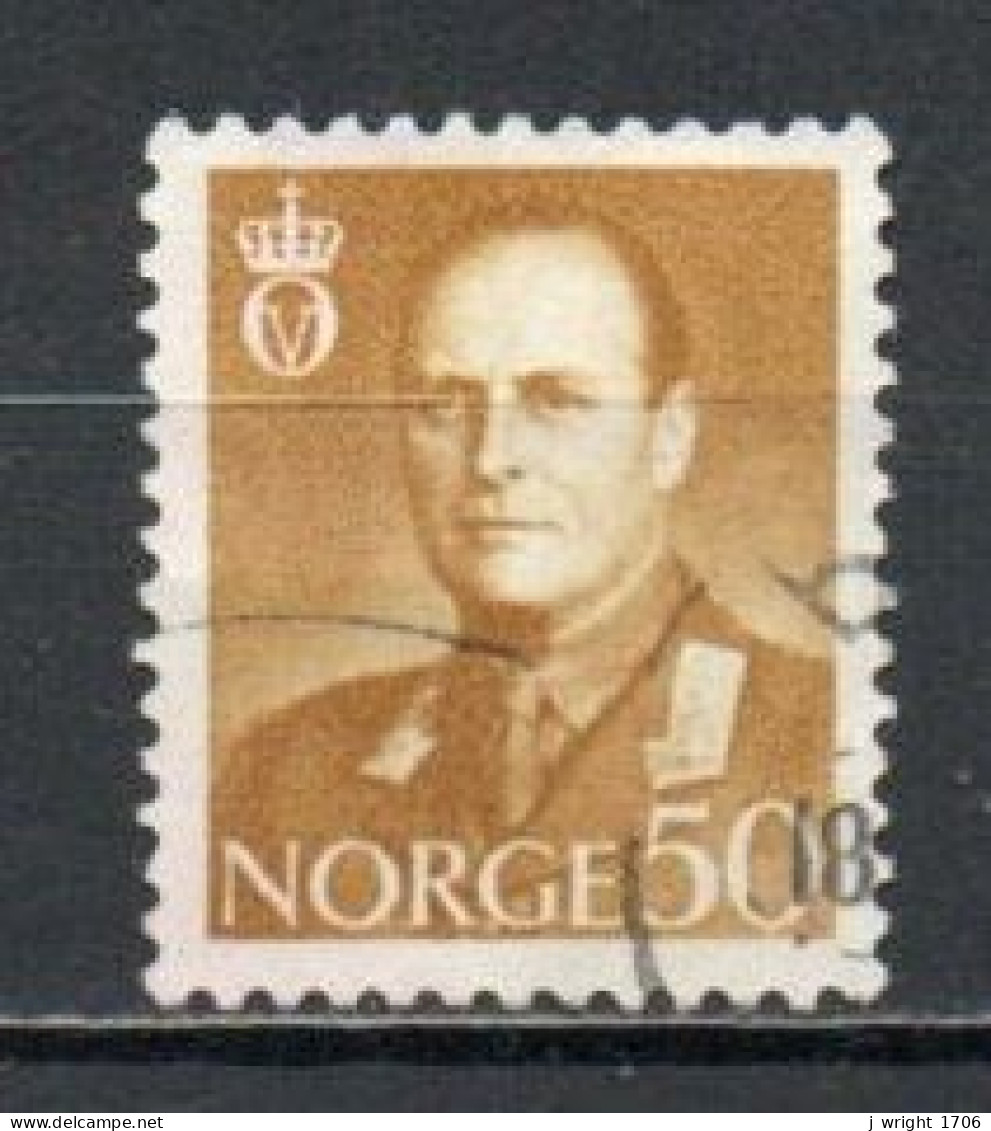 Norway, 1959, King Olav V, 50ö/Ochre, USED - Used Stamps