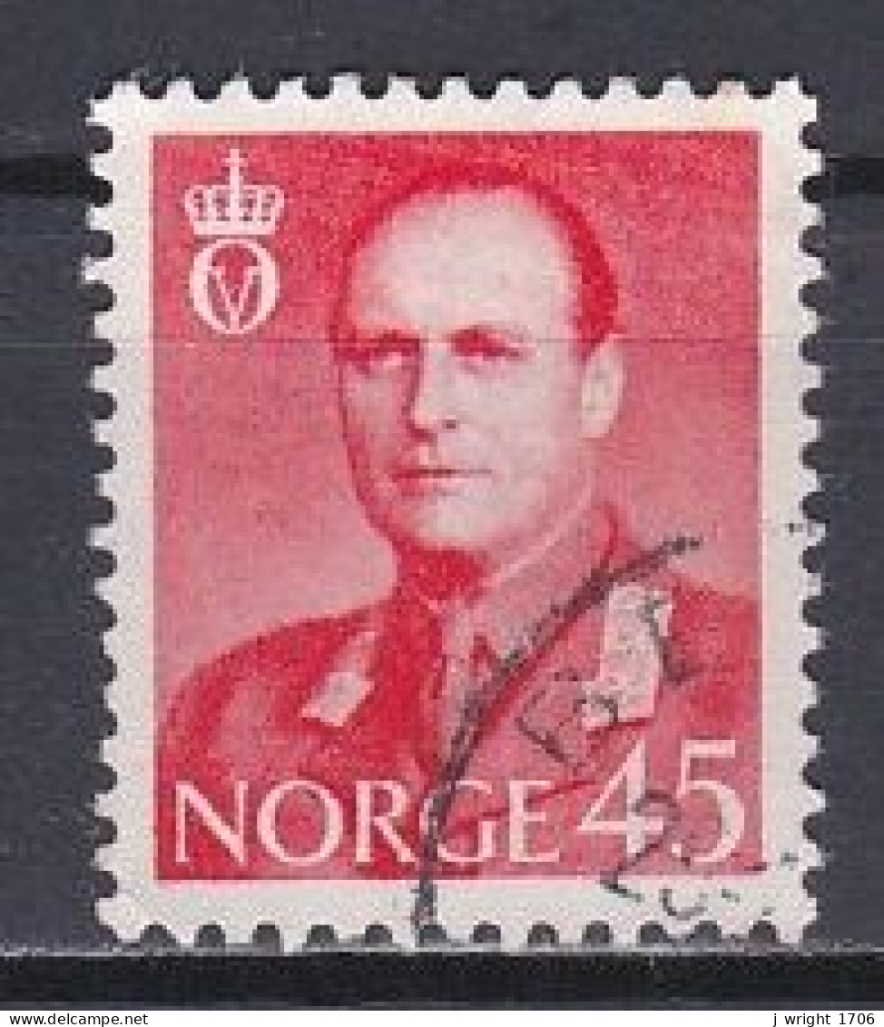 Norway, 1958, King Olav V, 45ö, USED - Oblitérés