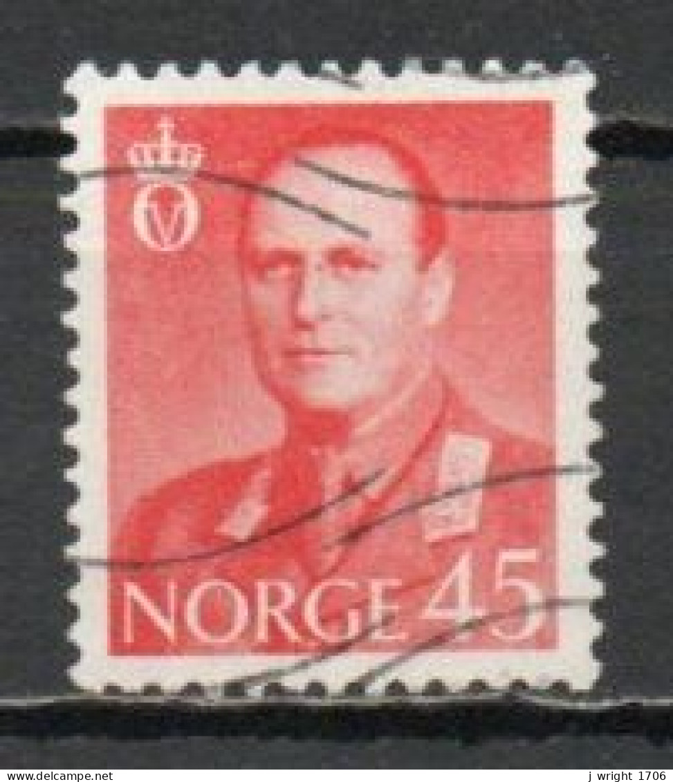 Norway, 1958, King Olav V, 45ö, USED - Oblitérés