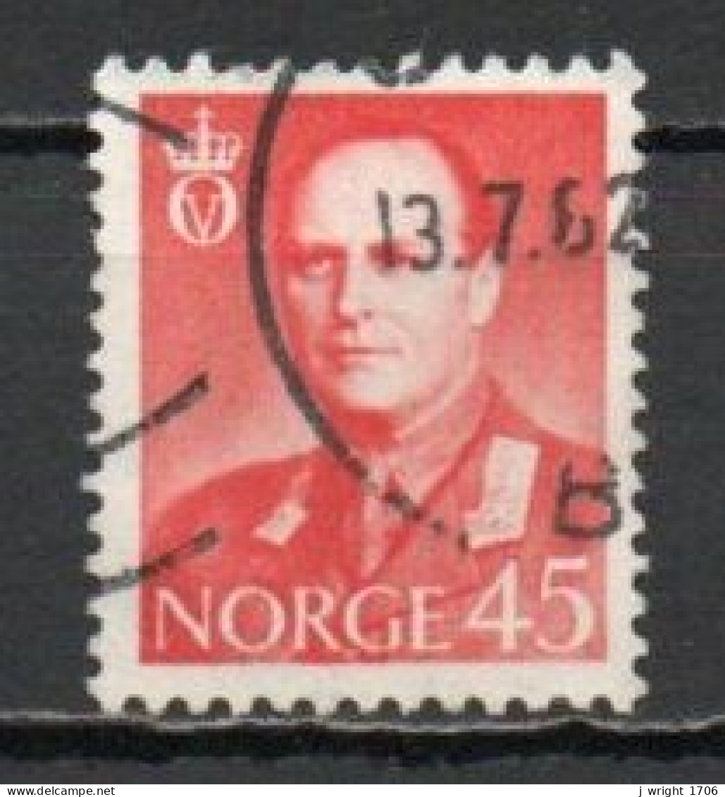 Norway, 1958, King Olav V, 45ö, USED - Oblitérés