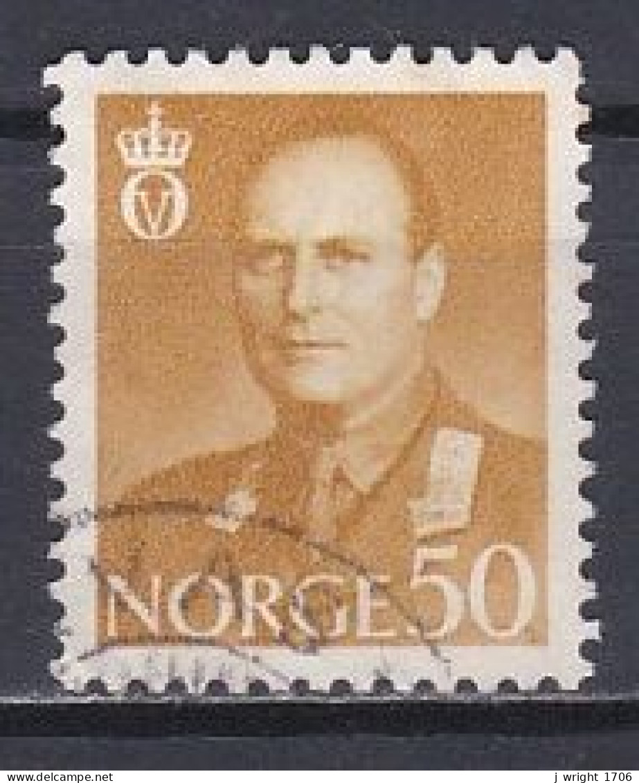 Norway, 1959, King Olav V, 50ö/Ochre, USED - Oblitérés