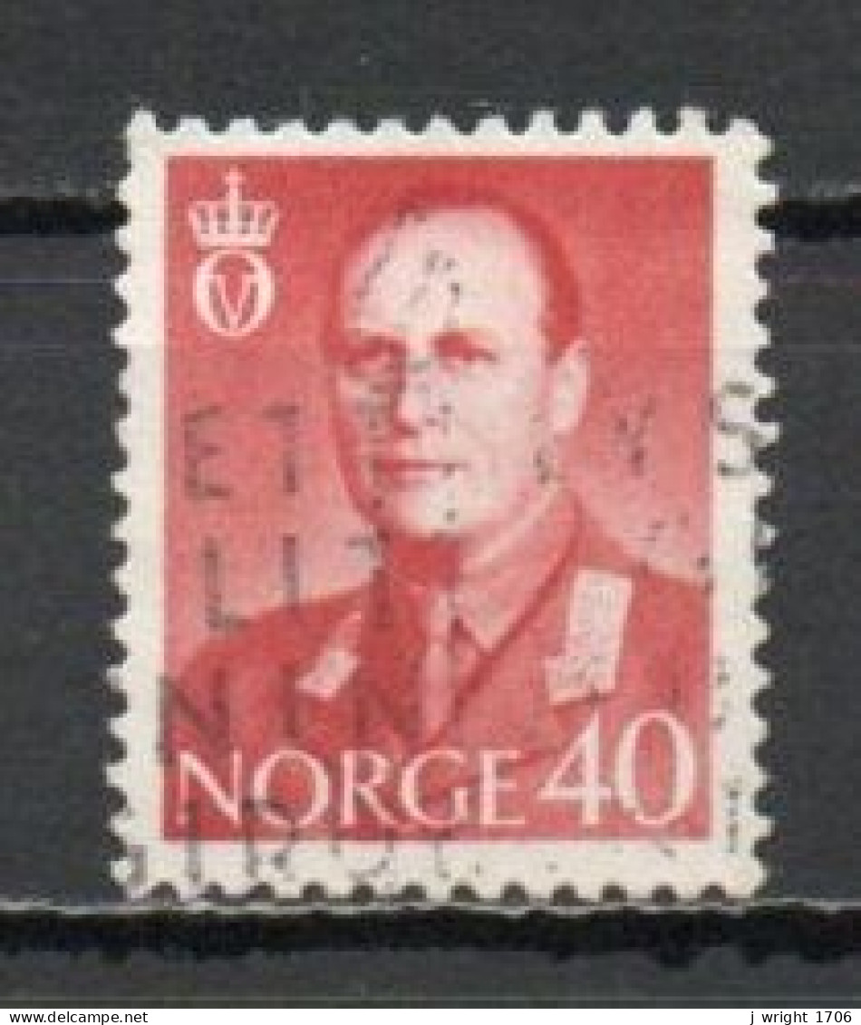 Norway, 1958 ,King Olav V, 40ö/Brown-Red, USED - Usati