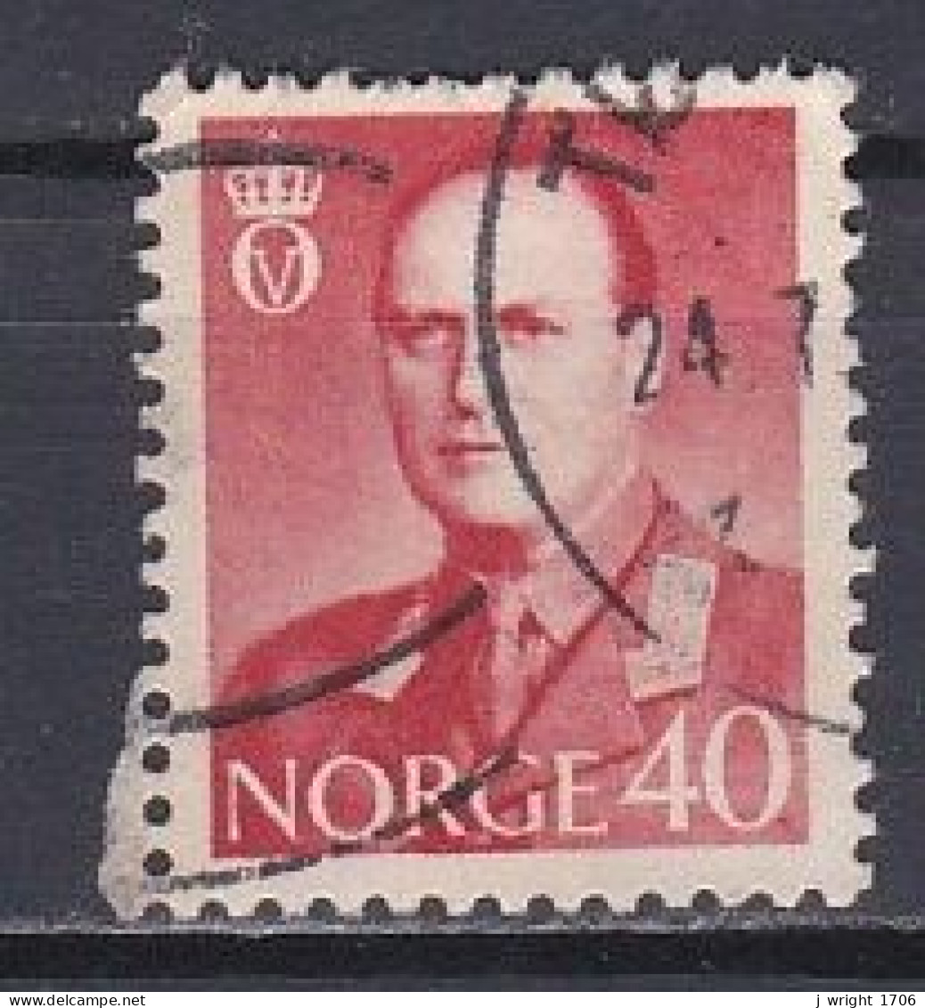 Norway, 1958 ,King Olav V, 40ö/Brown-Red, USED - Gebraucht