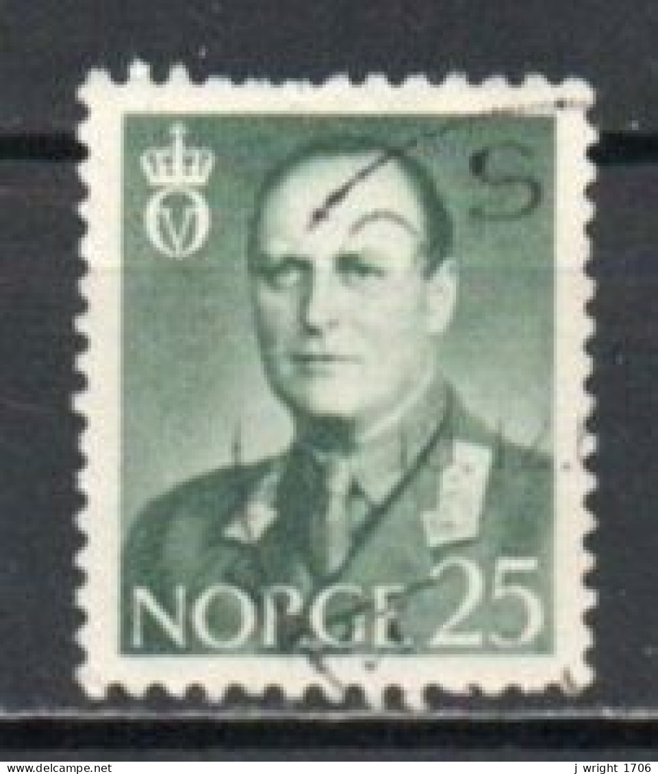 Norway, 1962, King Olav V, 25ö/Grey-Green, USED - Usati