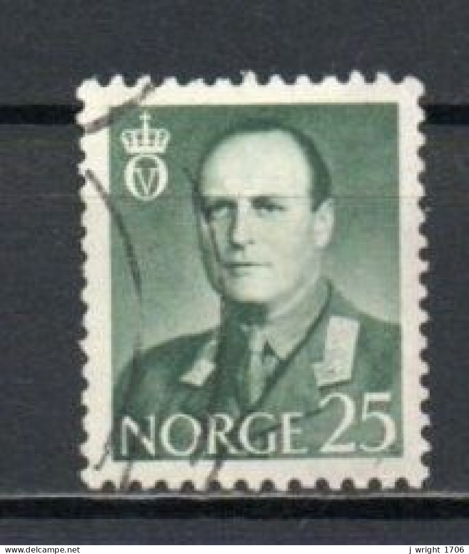 Norway, 1962, King Olav V, 25ö/Grey-Green, USED - Gebraucht